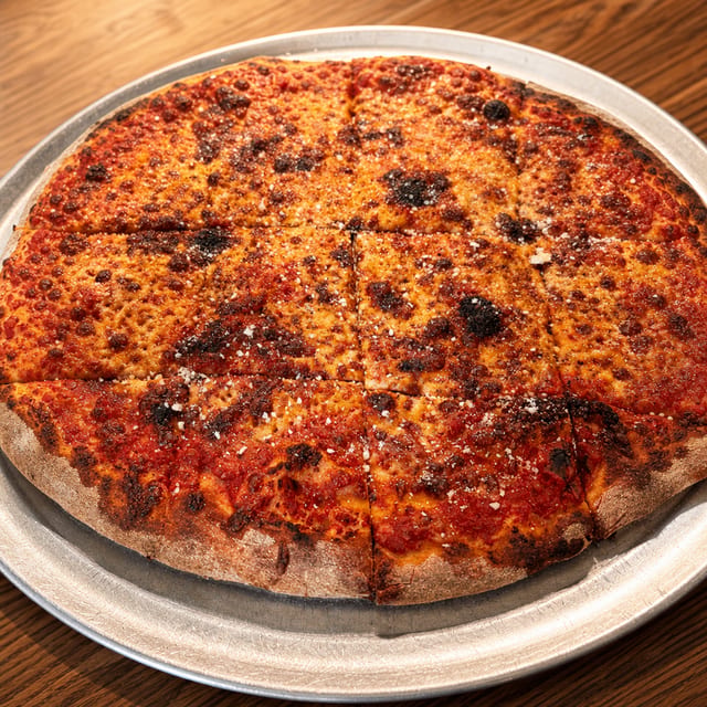 Tavern Cheese Pizza.